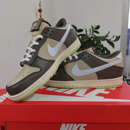 Cheap Nike Dunk Beige Brown Shoes Men and Women-121 - Click Image to Close